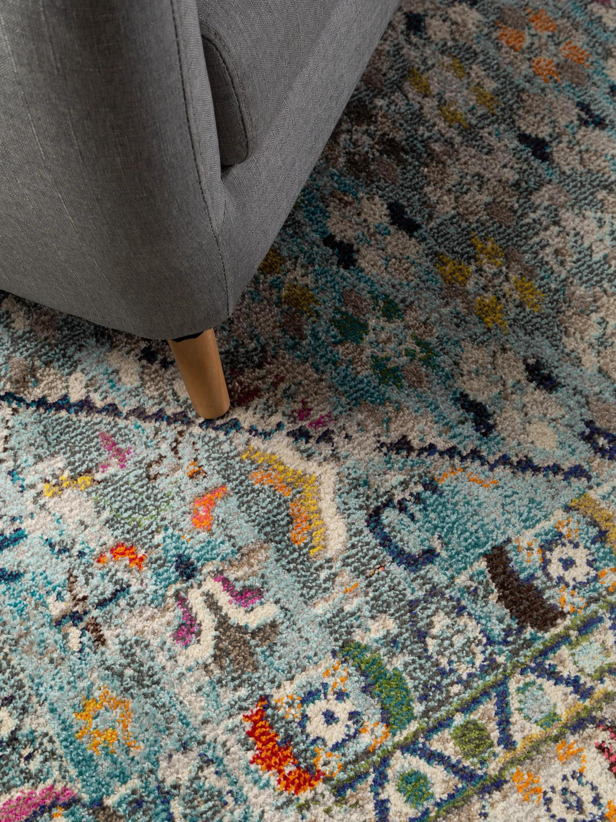 TEPPICH Casa Blau 160x230 cm - Blau, Textil (160/230cm) - benuta Nest