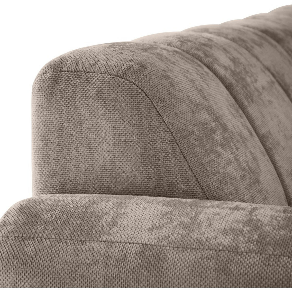 ECKSOFA Volare Mini ohne Schlaffunktion braun links, Vega-Stoff - Schwarz/Braun, Textil/Metall (256/165cm) - Beautysofa