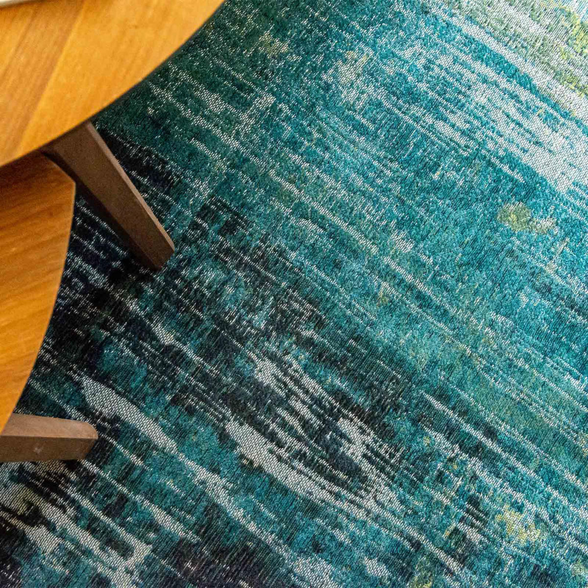 TEPPICH Glen Cove Atlantic 280/390 cm - Blau, Textil (280/390cm) - Louis De Poortere