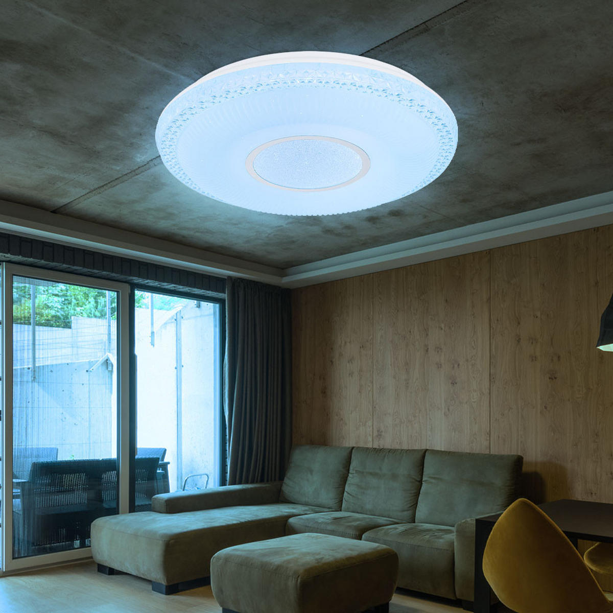 LED DECKENLEUCHTE Klemens Weiß Metall - Weiß, Metall (50/50/9cm) - Globo Lighting