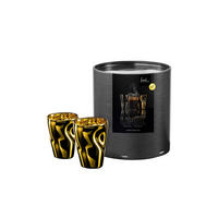 ESPRESSOGLÄSER Unik gold 100 ml 2er Set - Goldfarben, Glas (0.1L) - Eisch
