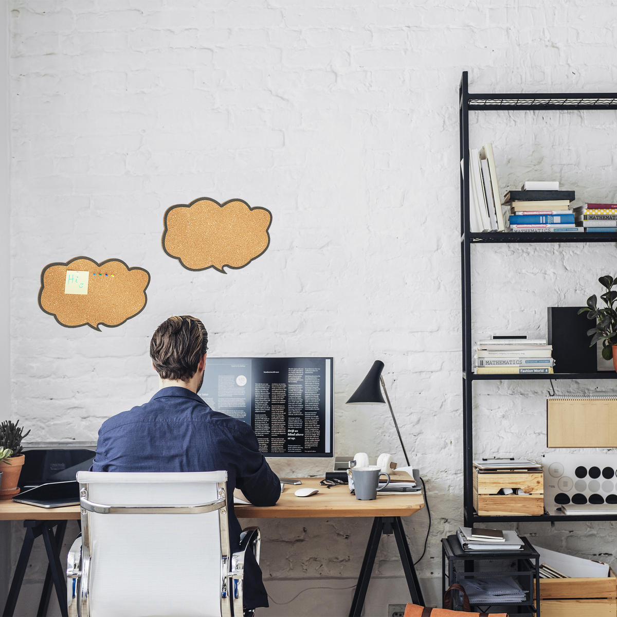 2XKORKPINNWAND - Braun, Naturmaterialien (44/29/1cm) - Relaxdays