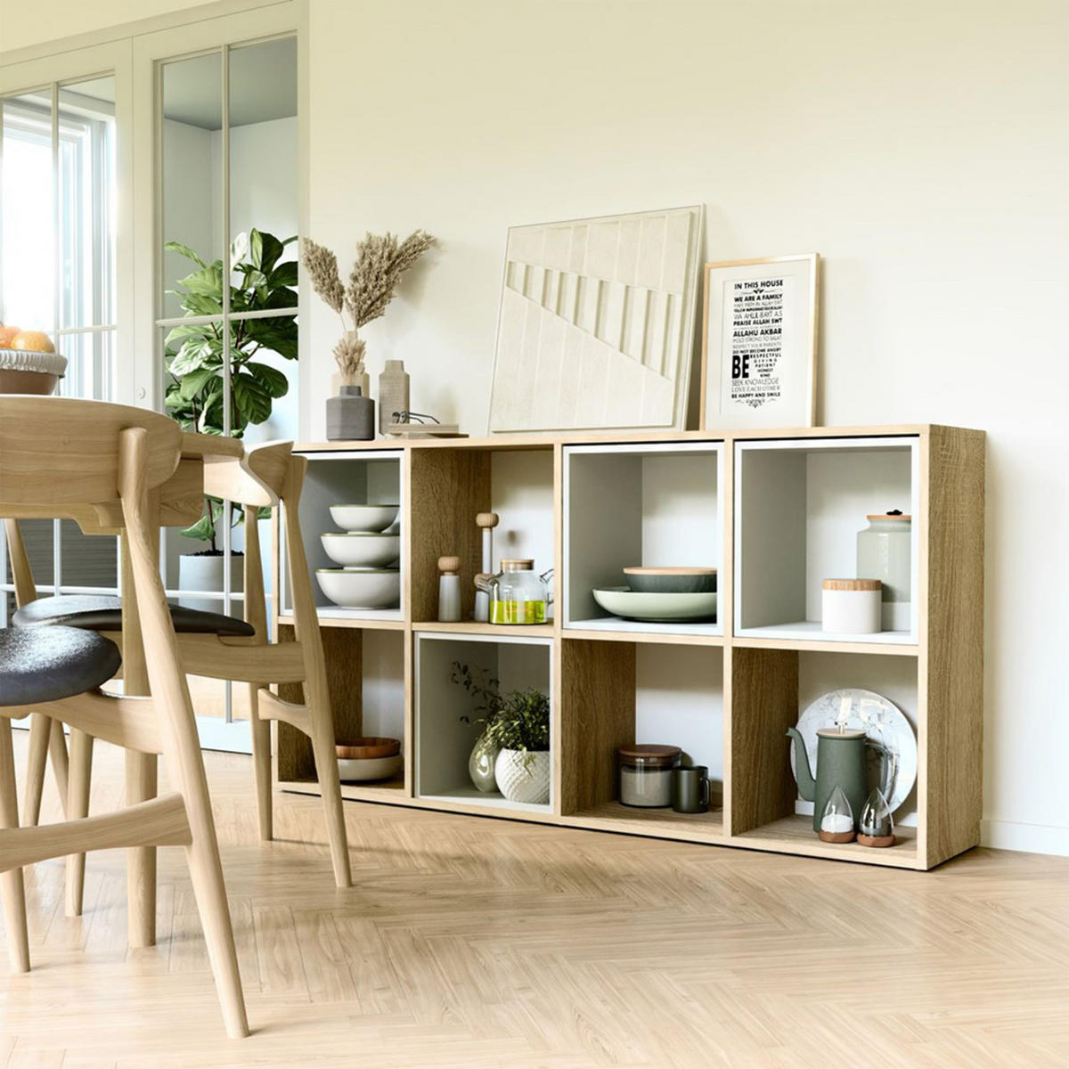 STANDREGAL Malax Sonoma-Eiche 147 cm - Beige, Holzwerkstoff (147/75/30cm) - Selsey