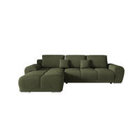 ECKSOFA BEGA L Links ARAGON 39 mit Schlaffunktion - Grün, Textil (289/185cm) - Bedante