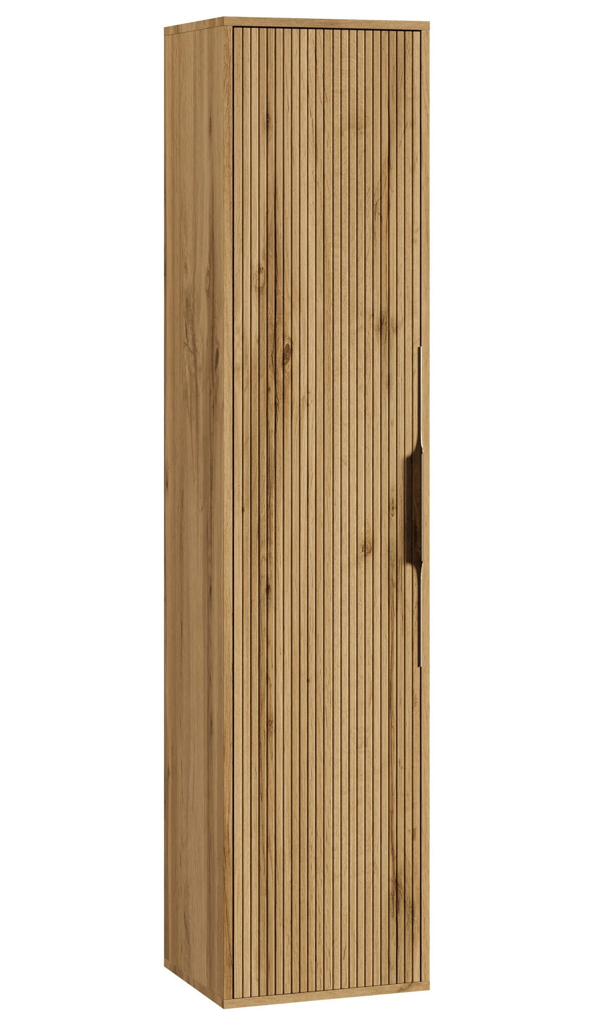 BADEZIMMERSCHRANK Rimini mit 1 Tür Eiche - 38 x 33 x 170 cm - Eichefarben, Holz (38/170/33cm) - Badplaats