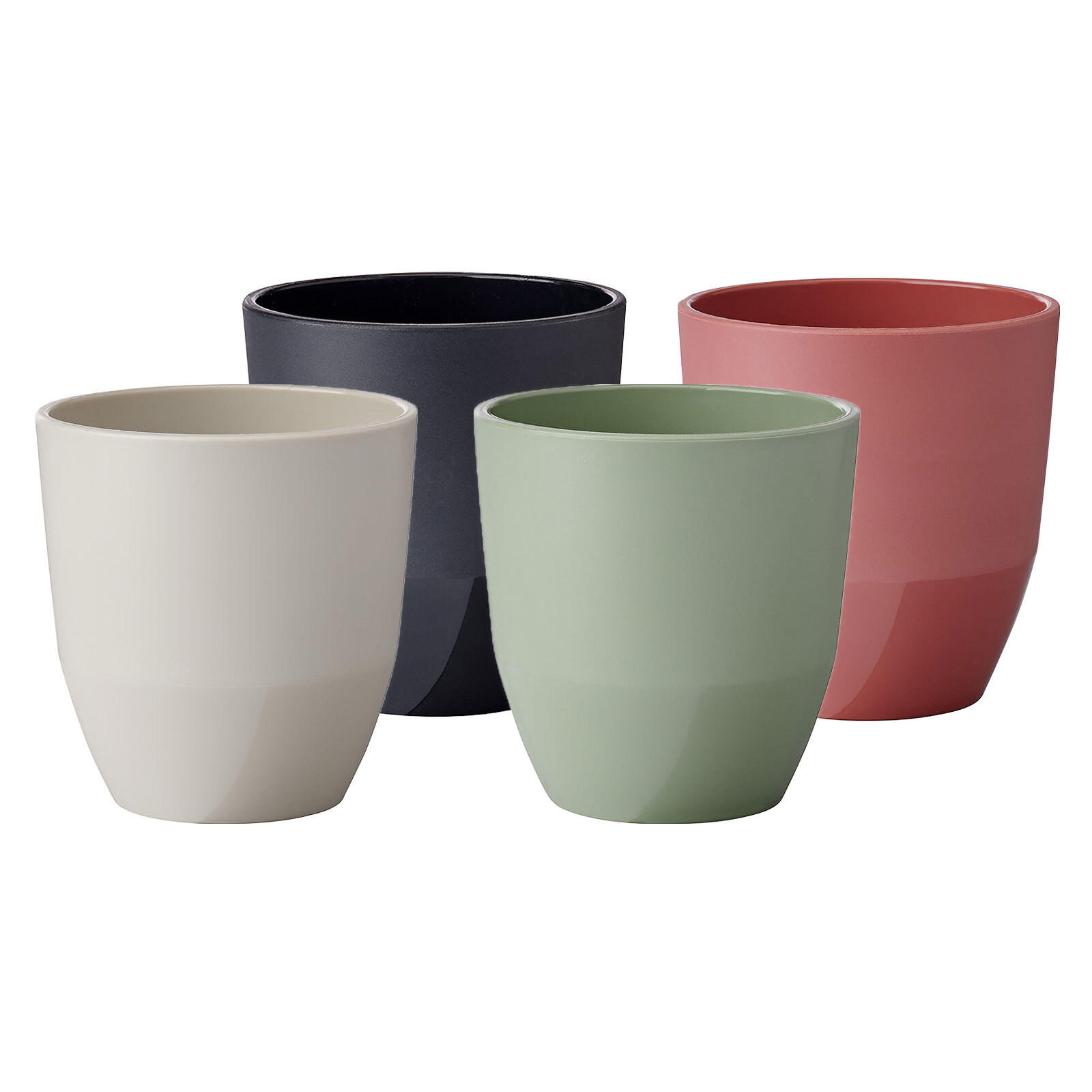 BECHER Silueta Bunt 200 ml 4er Set - Multicolor, Kunststoff (0.2L) - Mepal