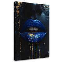 LEINWANDBILD Menschen & Charaktere 80x120cm - Blau, Textil (80/120cm) - Feeby