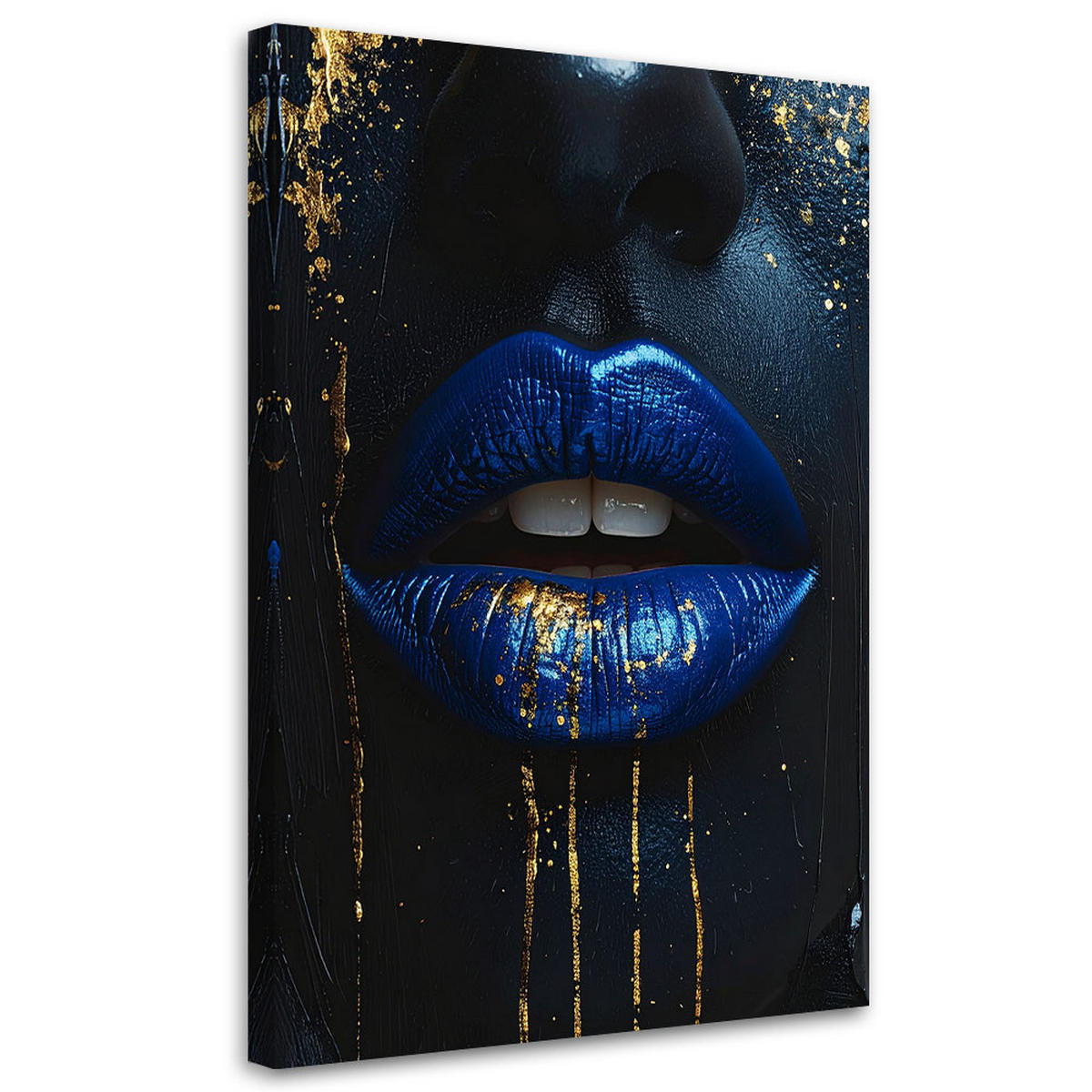 LEINWANDBILD Menschen & Charaktere 80x120cm - Blau, Textil (80/120cm) - Feeby