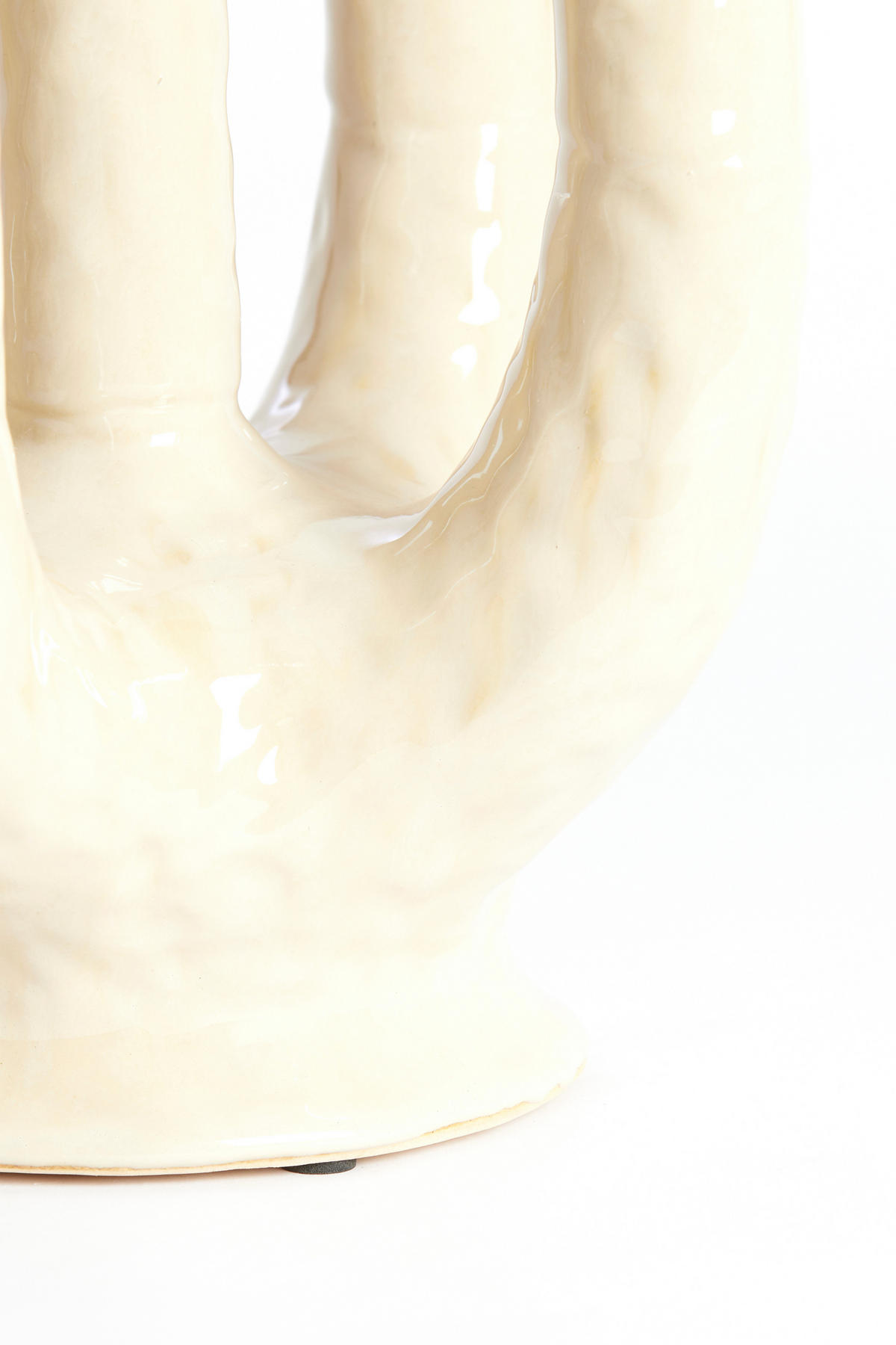 VAZE Leonjo Braun 24/18/36 cm - Braun, Keramik (36cm) - Light & Living