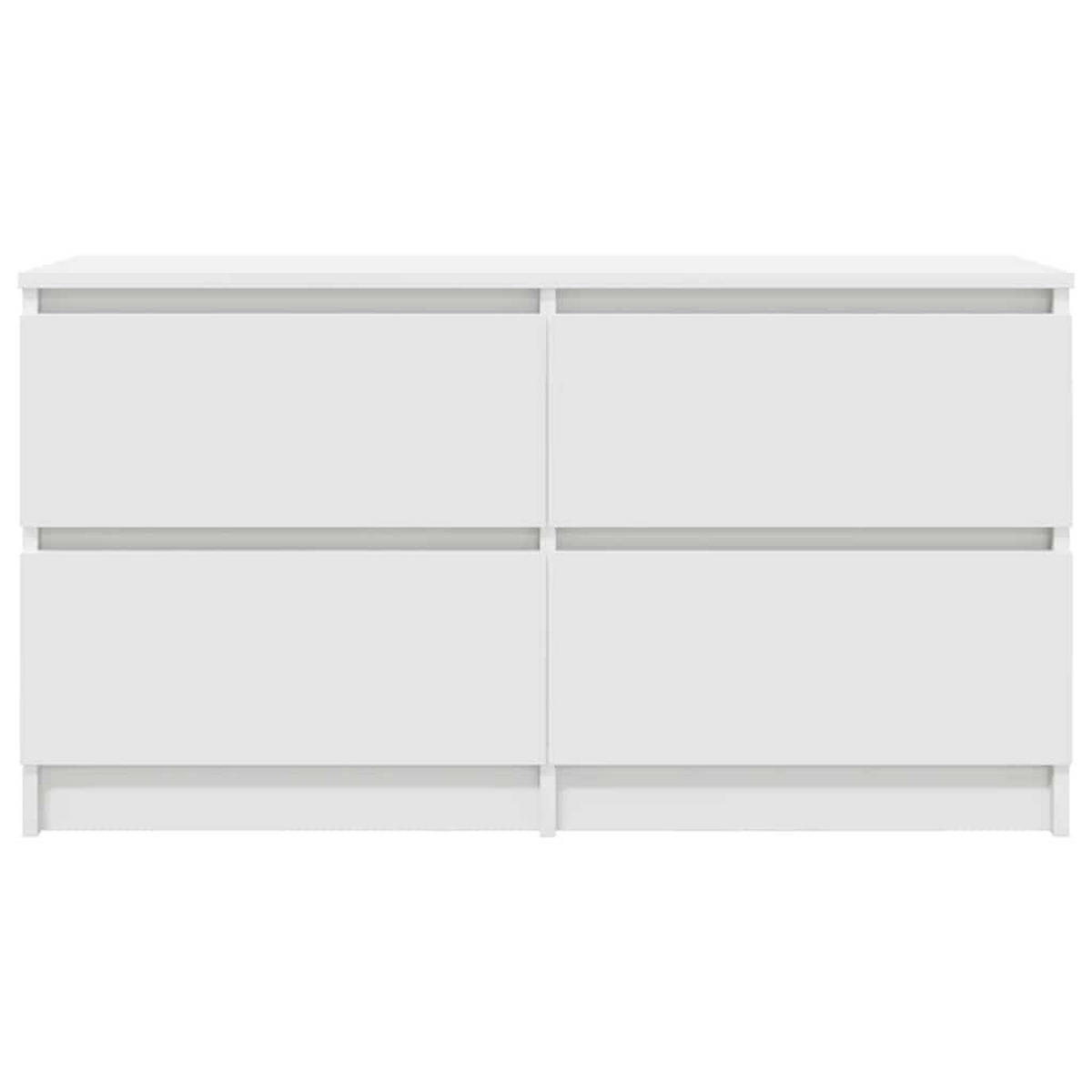 TV-SCHRANK Weiss 100/35/54 Cm Holzwerkstoff - Weiß, Holzwerkstoff (35/54/100cm) - vidaXL