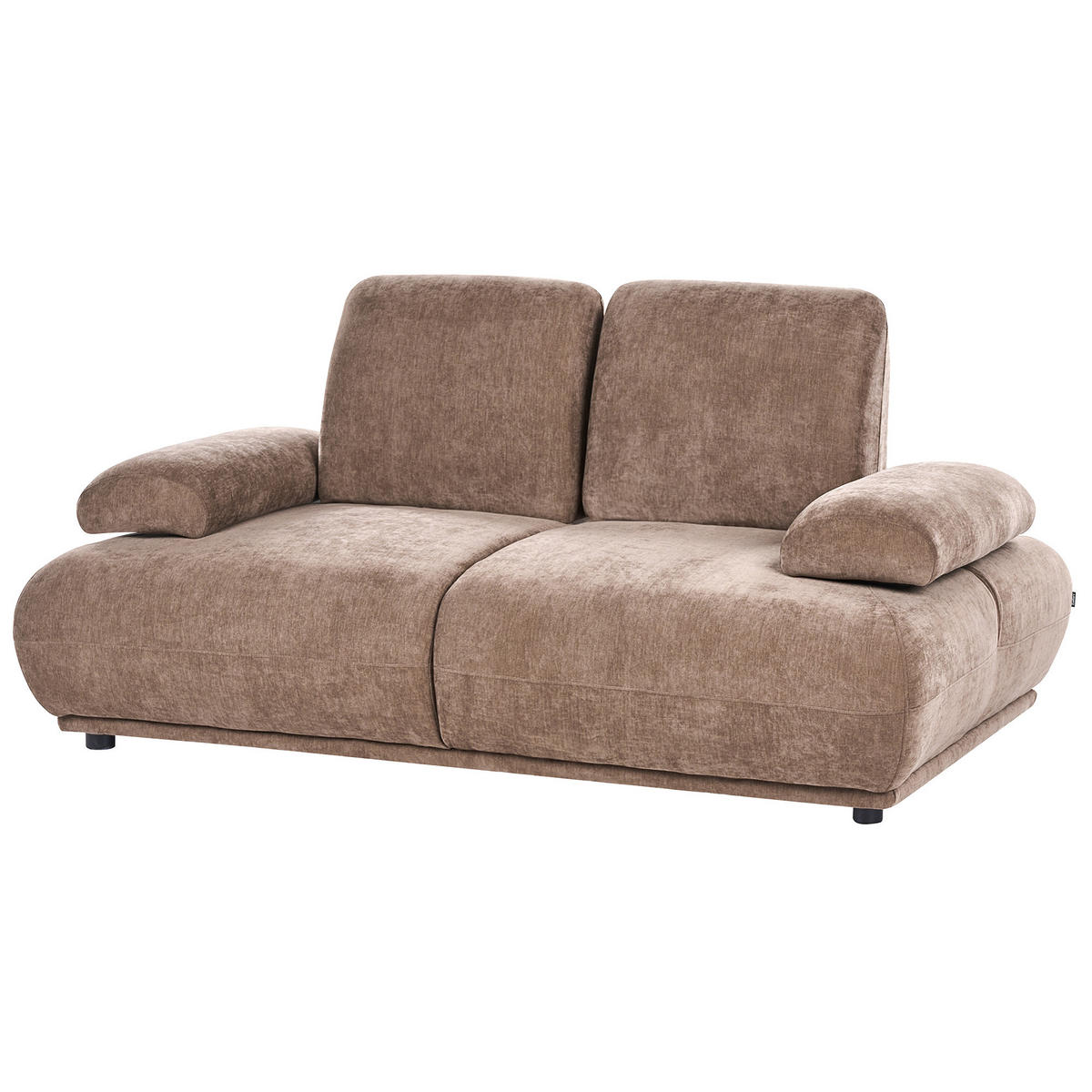 2-SITZER-SOFA Chenillegewebe Braun Nacka - Braun, Textil (174/89/110cm) - Beliani
