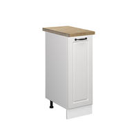 APOTHEKERSCHRANK R-Line Weiß Landhaus 30 cm, AP Eiche - Creme/Weiß, Holzwerkstoff (30/81.6/60cm) - Vicco