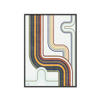 POSTER mit Rahmen Wild Apple - Retro Subway II - Multicolor/Schwarz, Holz/Papier (30/40cm) - Poster&Frame