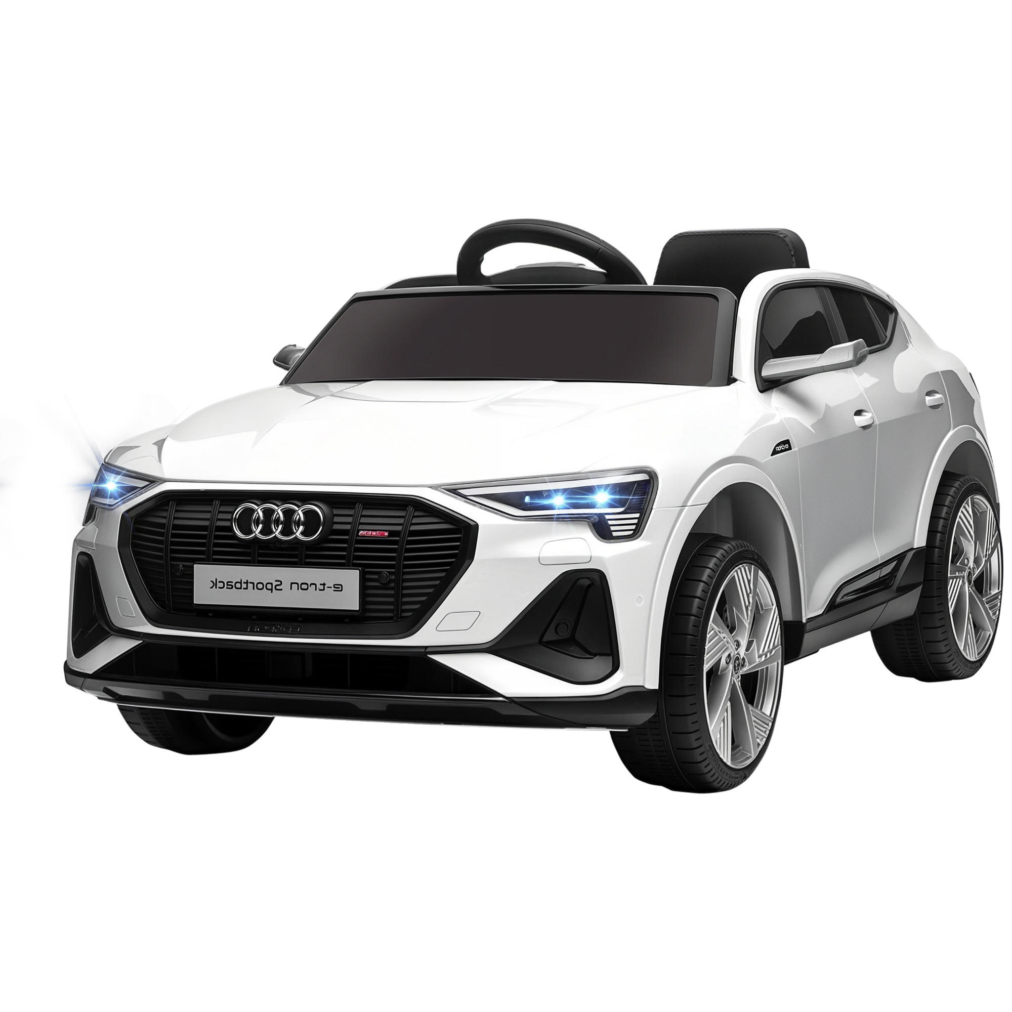 KINDER-ELEKTROAUTO DE-06104 Audi E-tron lizenziert mit Fernbedienung Weiß - Weiß, Kunststoff/Metall (108/60/47cm) - ComfortXL
