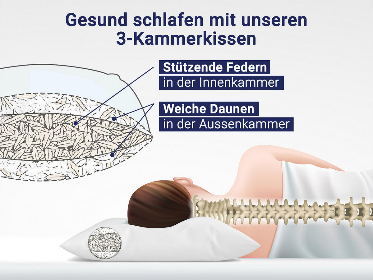 KISSEN, 60x80 cm, 100% Baumwolle, Weiß - Weiß, Textil (60/80cm) - Zollner