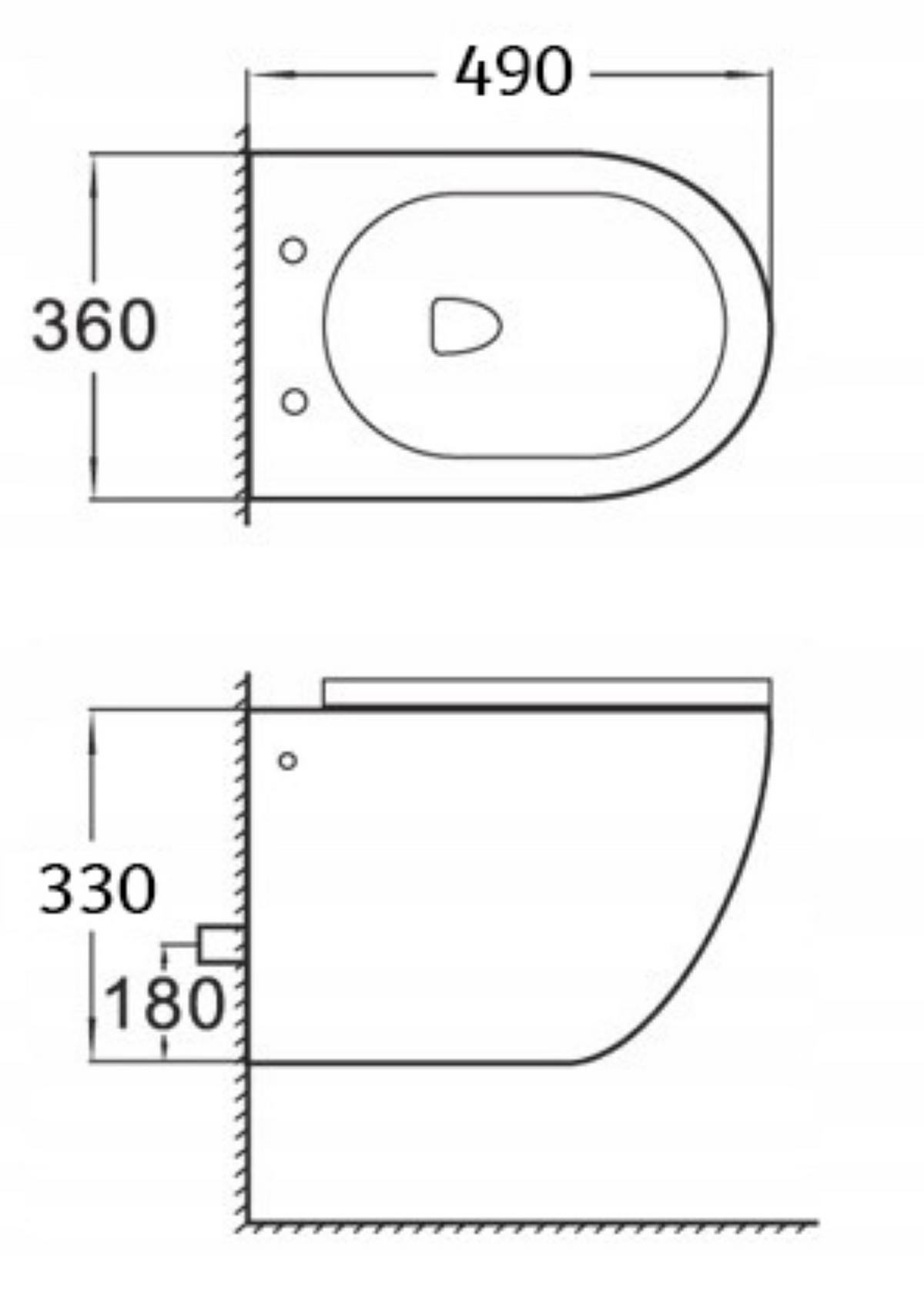 TOILETTENSCHÜSSEL weiß - Weiß, Keramik (36/33/49cm)