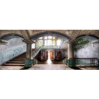 GLASBILD 125x50 cm Lost Place Architektur - Beige, Glas (125/50cm) - artissimo