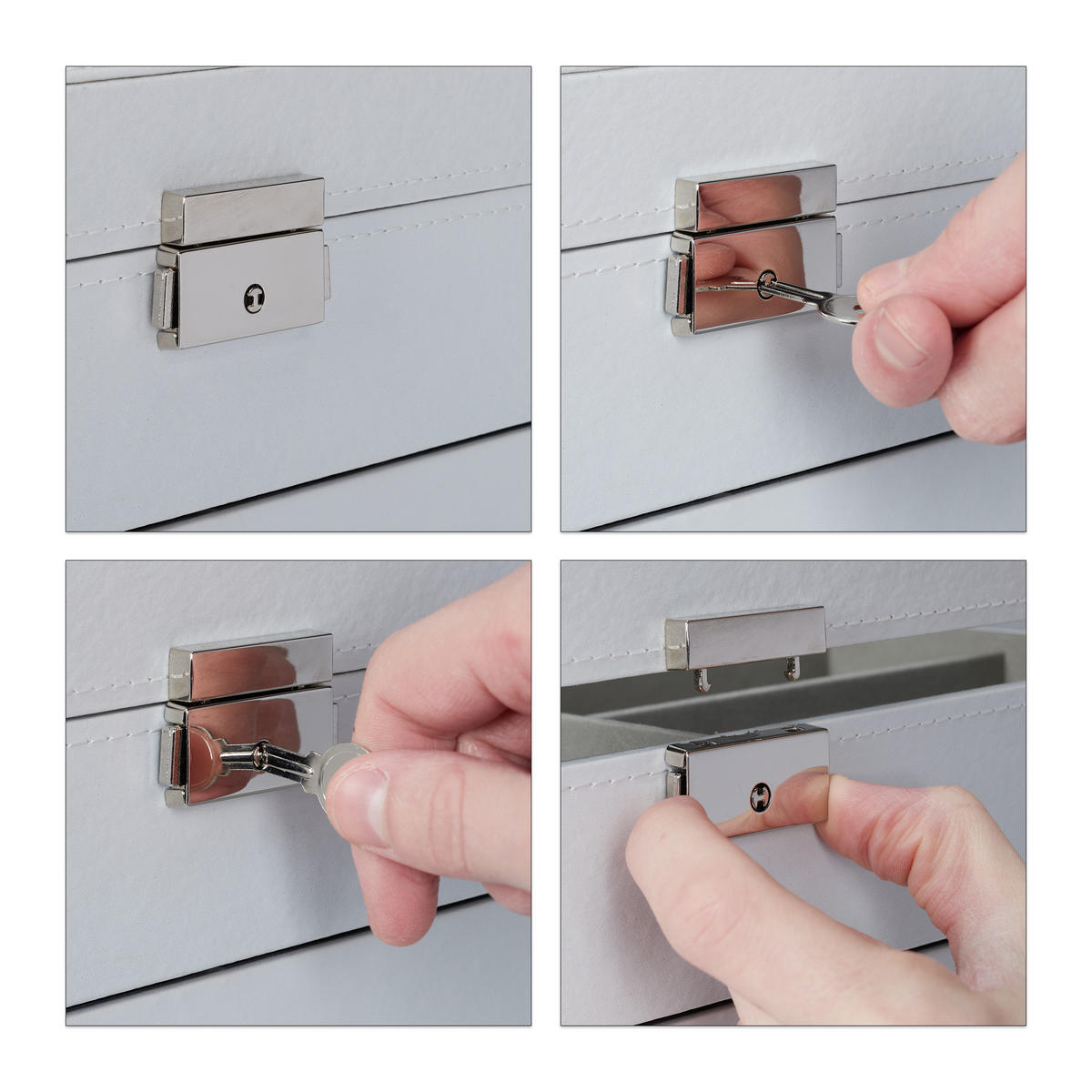 BRILLENBOX - Multicolor, Glas/Kunststoff (33.5/15.5/19.5cm) - Relaxdays