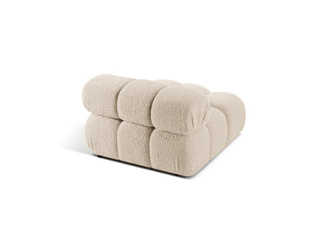 MODUL Bellis aus Boucle leichtes beige - Creme, Textil (94/70/94cm) - Micadoni