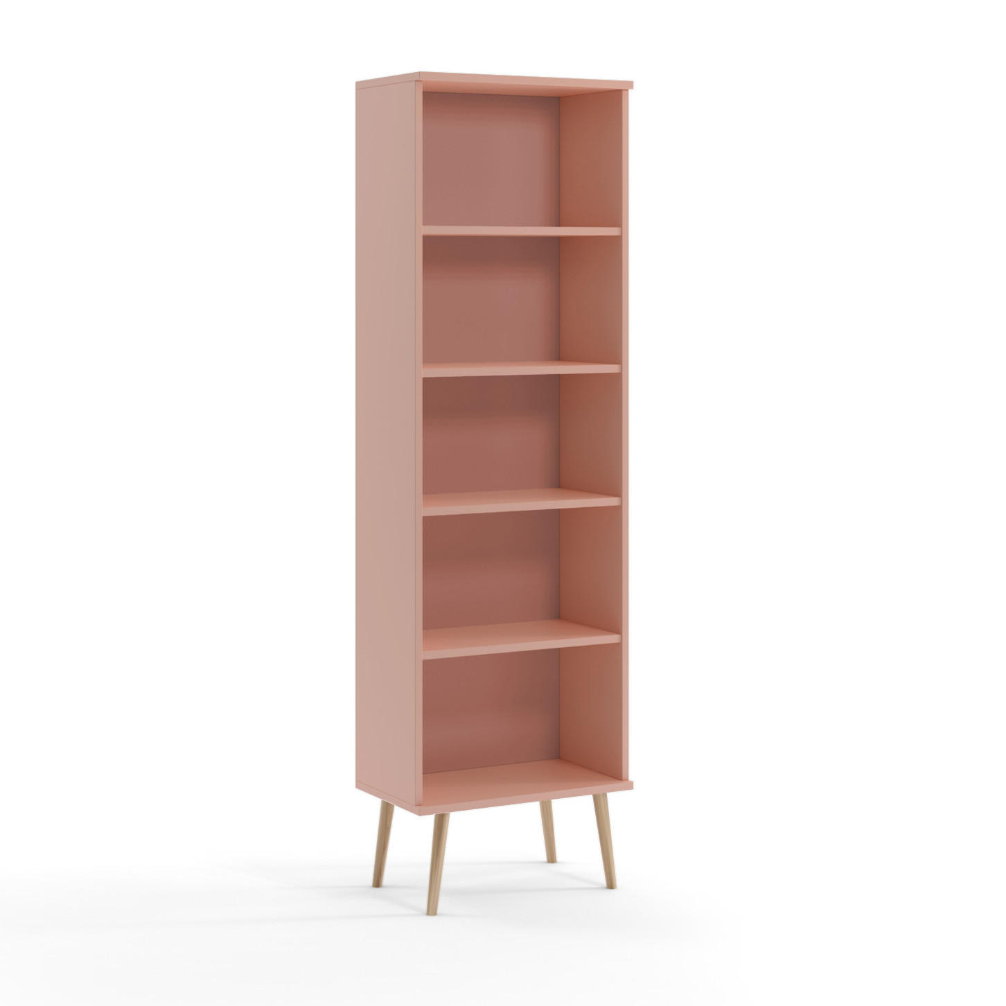Fedve Standregal Pink 46x180x32 cm