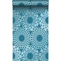 TAPETE grafische Form 53 cm x 10.05 m - Blau, Papier (53/1000cm) - Origin Wallcoverings