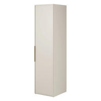 KLEIDERSCHRANK Frame Greige 50 cm - Taupe/Goldfarben, Holzwerkstoff/Metall (50/200.5/57cm) - Selsey
