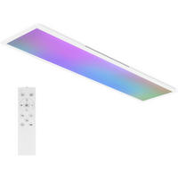 LED-DECKENLEUCHTE Quillon 100/25/5 cm - Weiß, Metall (25/100/5cm) - ZMH
