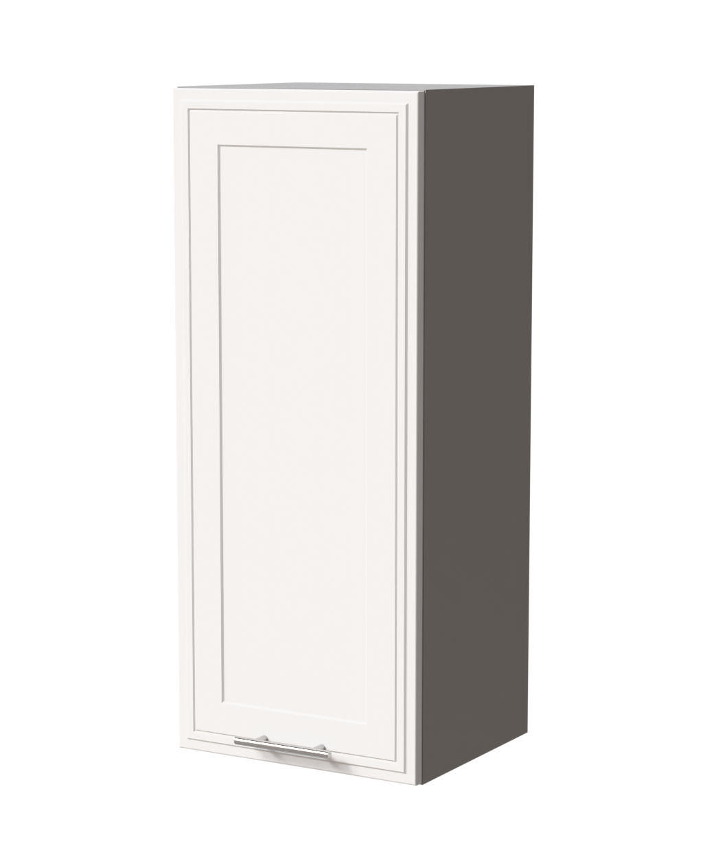 HÄNGESCHRANK Salo W4/40 Grau / Weiß Matt 40 / 32,5 / 96cm - Weiß/Grau, Holz/Holzwerkstoff (40/96/32.5cm) - Feldmann-Wohnen
