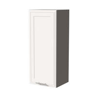 HÄNGESCHRANK Salo W4/40 Grau / Weiß Matt 40 / 32,5 / 96cm - Weiß/Grau, Holz/Holzwerkstoff (40/96/32.5cm) - Feldmann-Wohnen