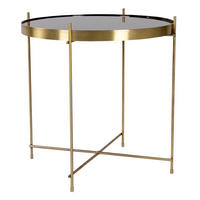 COUCHTISCH 48x48 cm messingfarben Stahl - Goldfarben, Holzwerkstoff (48/48/48cm) - ebuy24