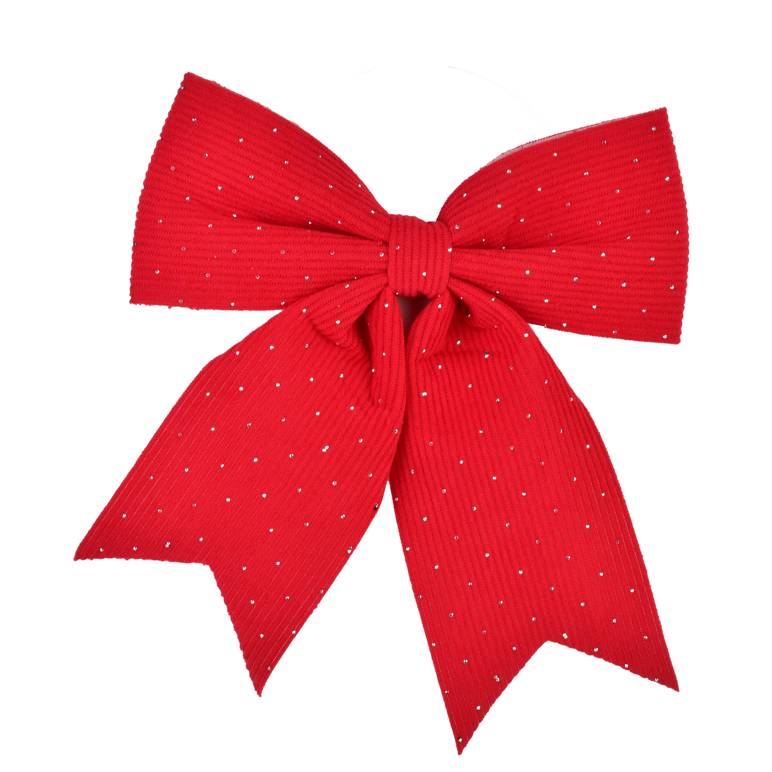 SCHLEIFE Santa Lila Rot 24x24x28 cm Kunststoff - Rot, Kunststoff (24/28/24cm) - Mondex