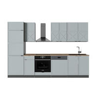 KUCHYŇSKÝ KOUT Fame-Line Světle modrošedá/antracitová - antracitová/světle modrá, kompozitní dřevo (300/81.6/60cm) - Vicco