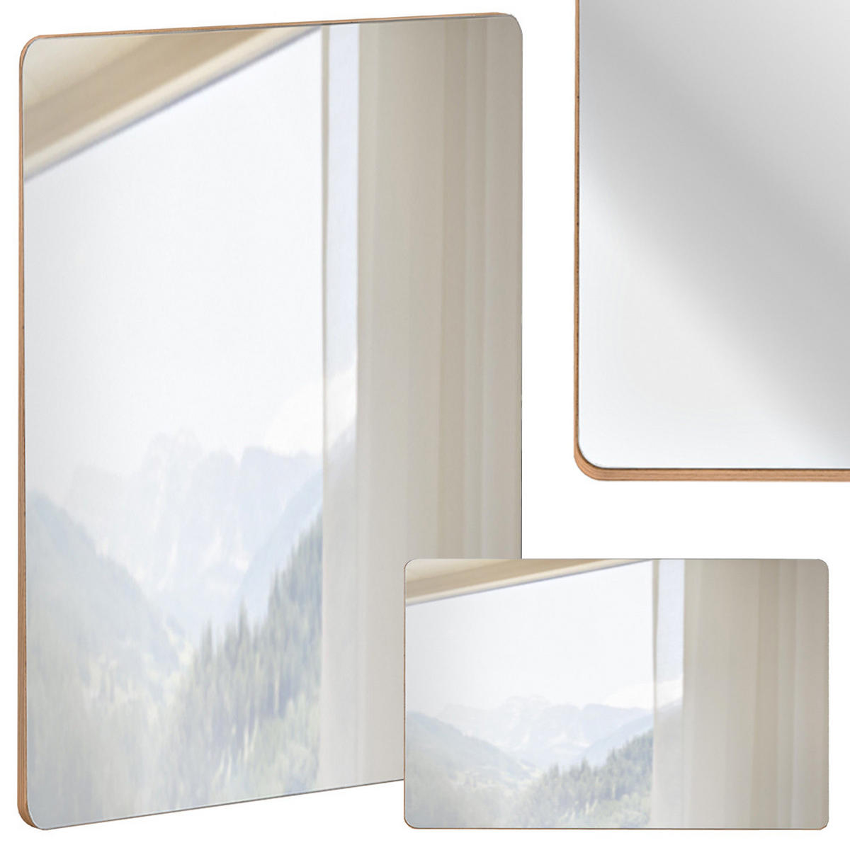 BADMÖBEL-SET 3-TLG. Luton-56 - Braun, Holzwerkstoff (110/200/46cm) - Lomado