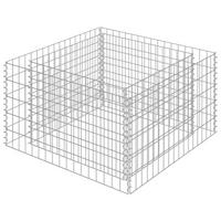 GABIONEN-HOCHBEET Verzinkter Stahl 90x90x50 cm - Silberfarben, Metall (90/50/90cm)