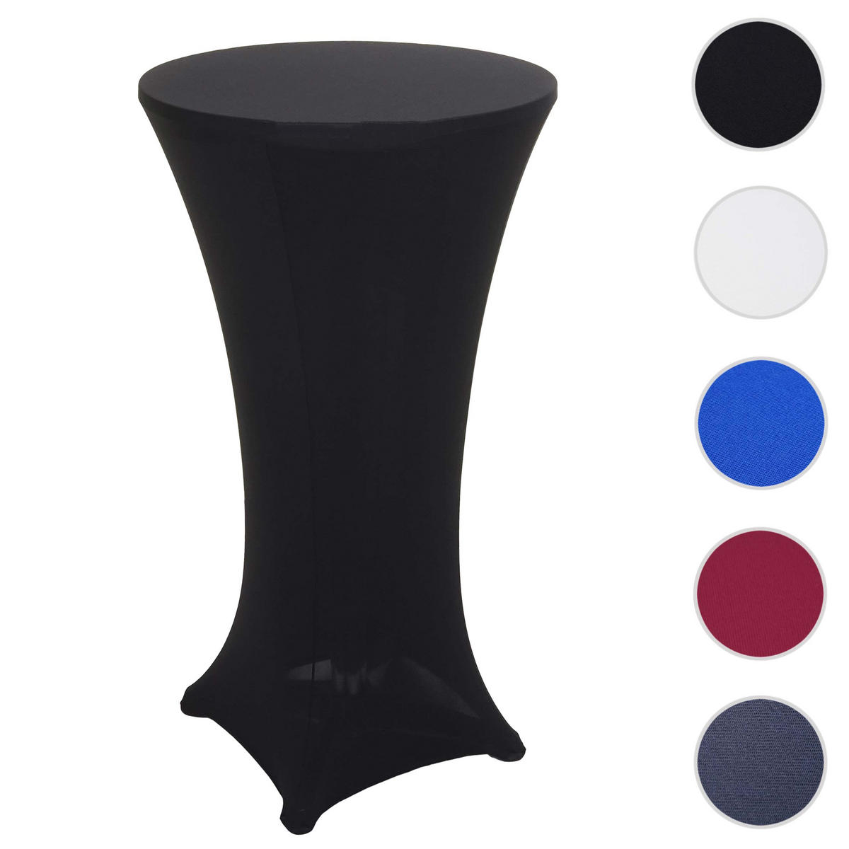 STEHTISCHHUSSE Schwarz - Schwarz, Textil (60/60cm) - MCW