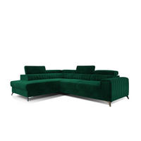 ECKSOFA - OLIVIER (Links, Grün) - Grün, Textil (275/205cm) - Möblo