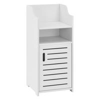 BADEZIMMERSCHRANK Skara - Weiß, Kunststoff (32/72/32cm) - [en.casa]