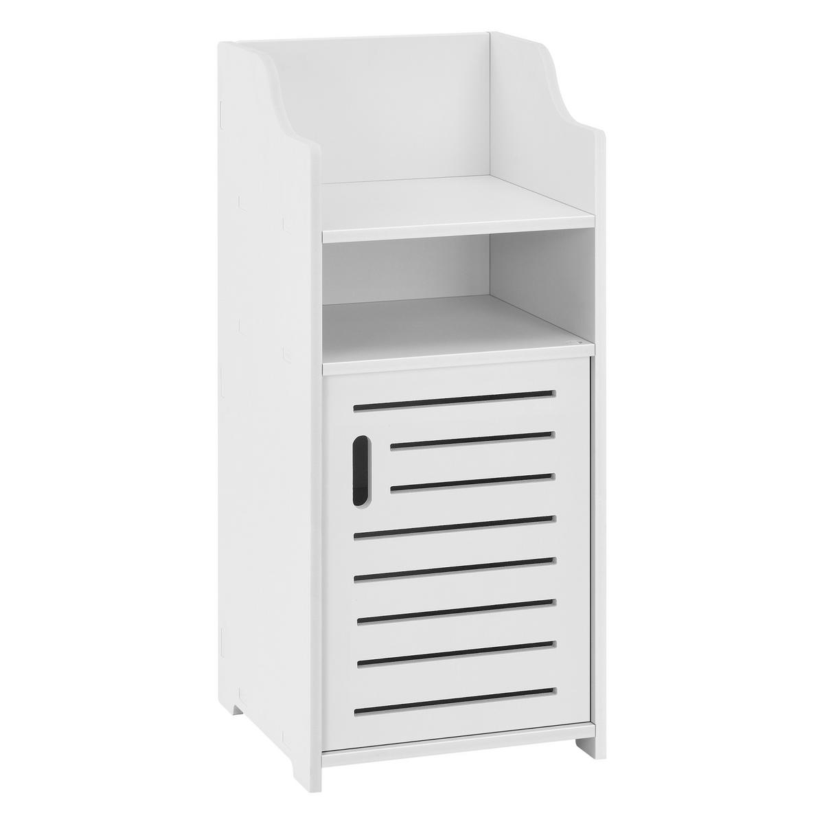 BADEZIMMERSCHRANK Skara - Weiß, Kunststoff (32/72/32cm) - [en.casa]
