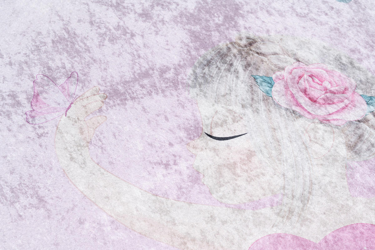 TEPPICH EMMA Rosa 140/200 cm - Rosa, Kunststoff (140/200cm) - Tapiso