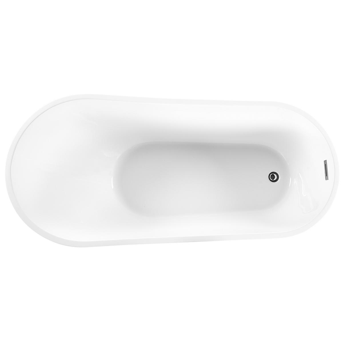 BADEWANNE FREISTEHEND 78x170x72 cm weiß Solarte - Weiß, Kunststoff (78/72/170cm) - Beliani