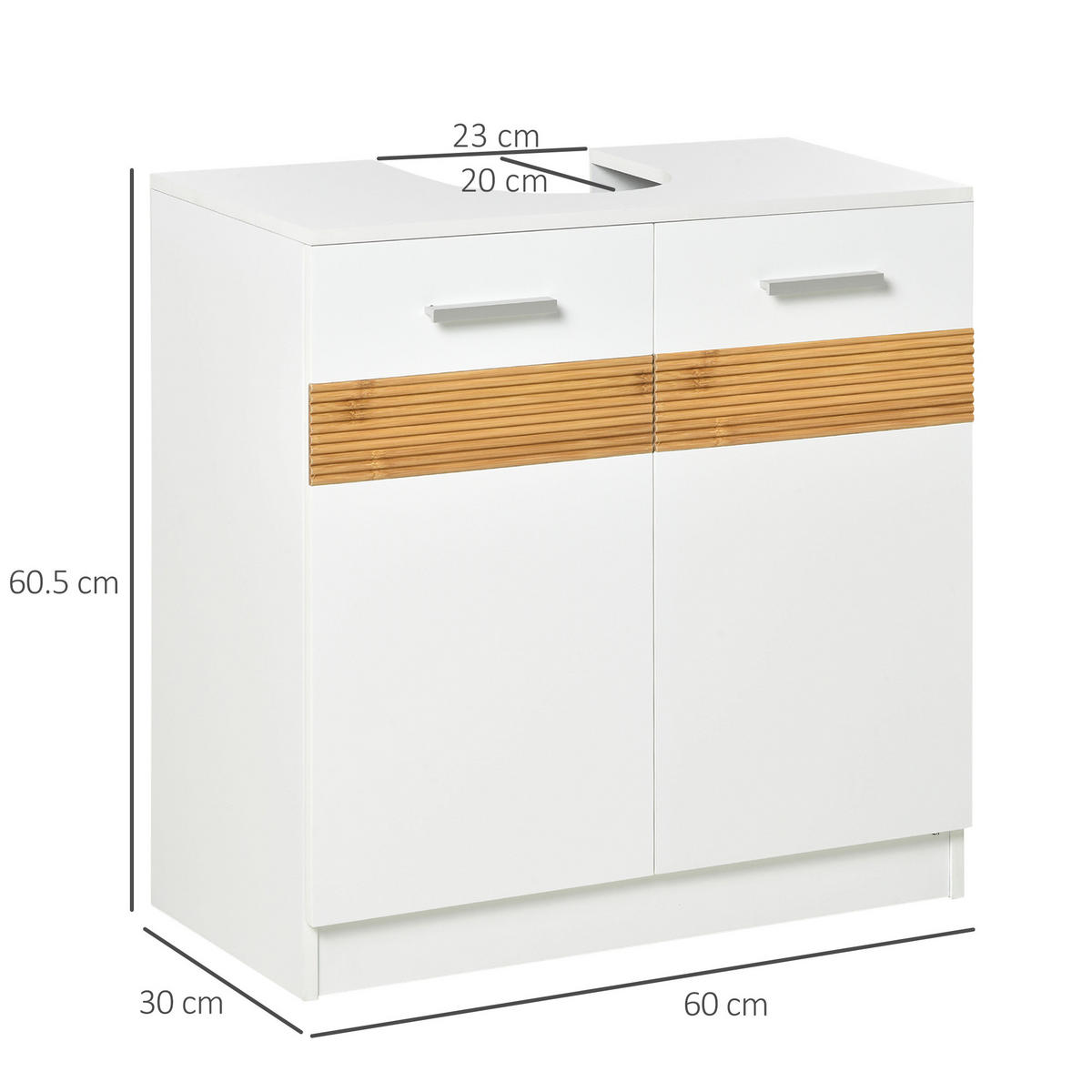 HÄNGESCHRANK Weiß 1 Stück - Weiß, Kunststoff (60/60.5/30cm) - GiPP