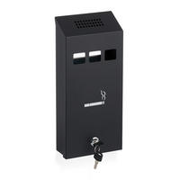 WANDASCHENBECHER - Schwarz, Metall (15cm) - Relaxdays