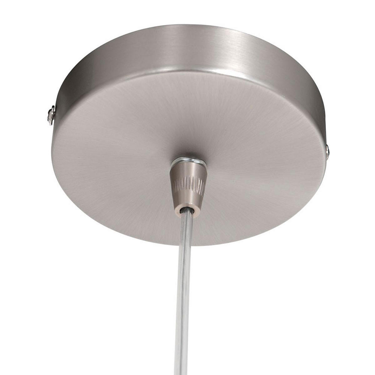 HÄNGELEUCHTE Metall Glas Grau - Grau, Glas (16/16/160cm)