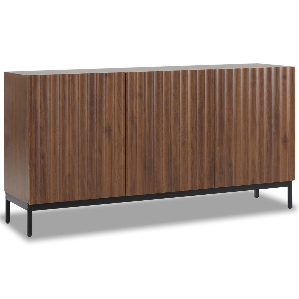 SIDEBOARD 150/40/80 cm Dunkelbraun aus MDF mit verstellbaren Einlegeböden - Dunkelbraun, Holzwerkstoff (40/80/150cm) - OKMYHOME