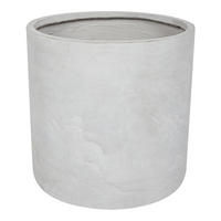 BLUMENTOPF Grau Messene - Grau, Naturmaterialien (50cm) - Beliani