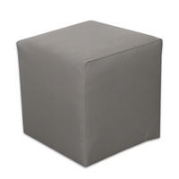 SITZWÜRFEL / Siège Pouf - Gris, 40X40X40 Cm, Assise Rembourrée En Simili Cuir, Confortable Pour Salon, Chambre Ou Bureau - Grau, Leder/Textil (41/41/40cm) - Best For Home