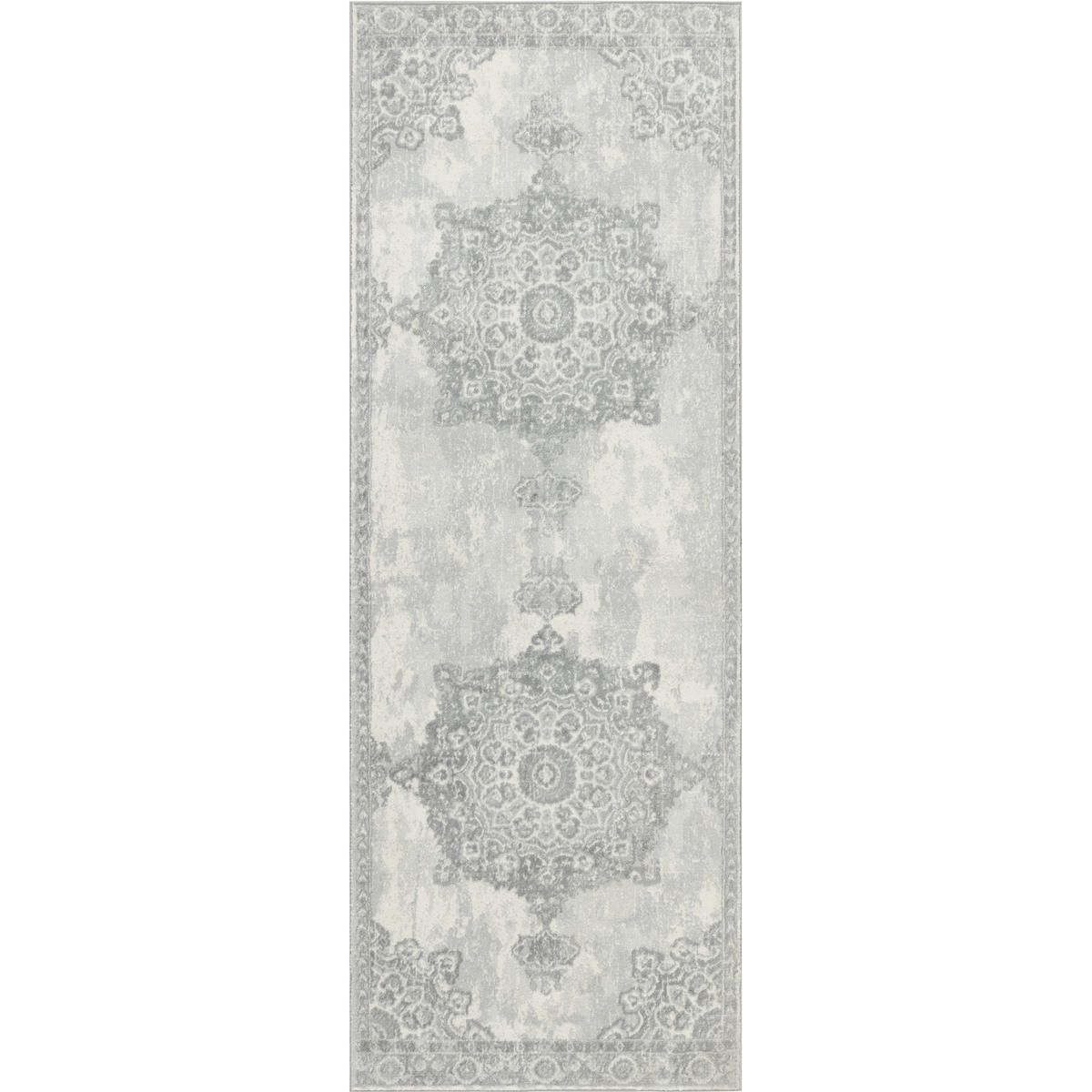 VINTAGE-TEPPICH 80/220 cm Grau - Beige, Textil (80/220cm) - LIVABLISS