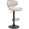 BARHOCKER Stoff creme - Creme/Schwarz, Textil/Metall (46/88/49cm) - CLP