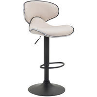 BARHOCKER Stoff creme - Creme/Schwarz, Textil/Metall (46/88/49cm) - CLP