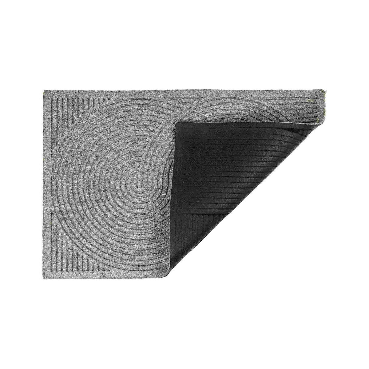 RUTSCHFESTE FUßMATTE GRAPHIC DELUXE - Silberfarben, Textil (60/90cm) - Astra